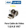 CONECTOR BNC MACHO 1.0/4.8 HD 3G