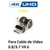 CONECTOR BNC MACHO 0.8/3.7 HD 3G