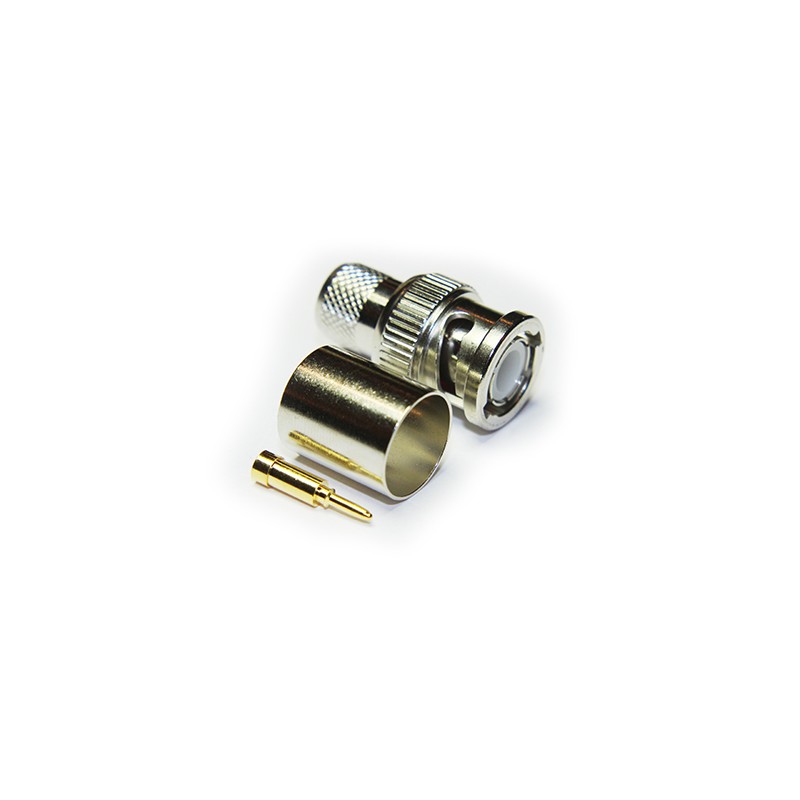 CONECTOR BNC MACHO RG213 CRIMPAR