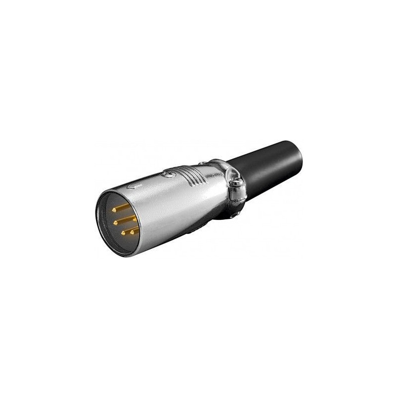 CONECTOR XLR5 MACHO AEREO NIKEL WEN