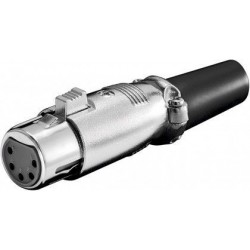 CONECTOR XLR5 HEMBRA AEREO...