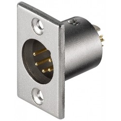 CONECTOR XLR5 MACHO PANEL...