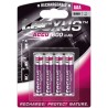 PACK 4u/ PILA HR03 RECARGABLE AAA R600mA