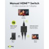 SWITCH HDMI 2 ENTRADAS 1 SALIDA "BOTON"