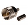CONECTOR UHF PL259 RG58 MACHO CRIMPAR