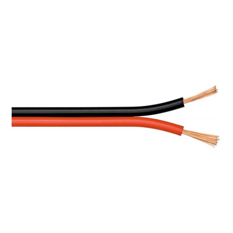 CABLE PARALELO PLASTICO ROJO/NEGRO2X0,75