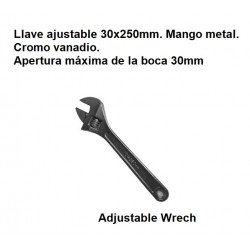 LLAVE AJUSTABLE INGLESA 30x250mm