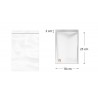 BOLSA CIERRE ZIP 180X250mm TRANSP.100u/