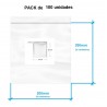 BOLSA CIERRE ZIP 200X200mm TRANSPARENTE