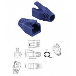 CAPUCHON PARA RJ45 CAT7 AZUL Ø8,5mm BIG