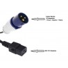 CABLE CETAC 3P 16A M-C19 H 2Mts 3G1.5mm