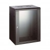 RACK MURAL 19" 12U NEGRO FONDO 600mmX600