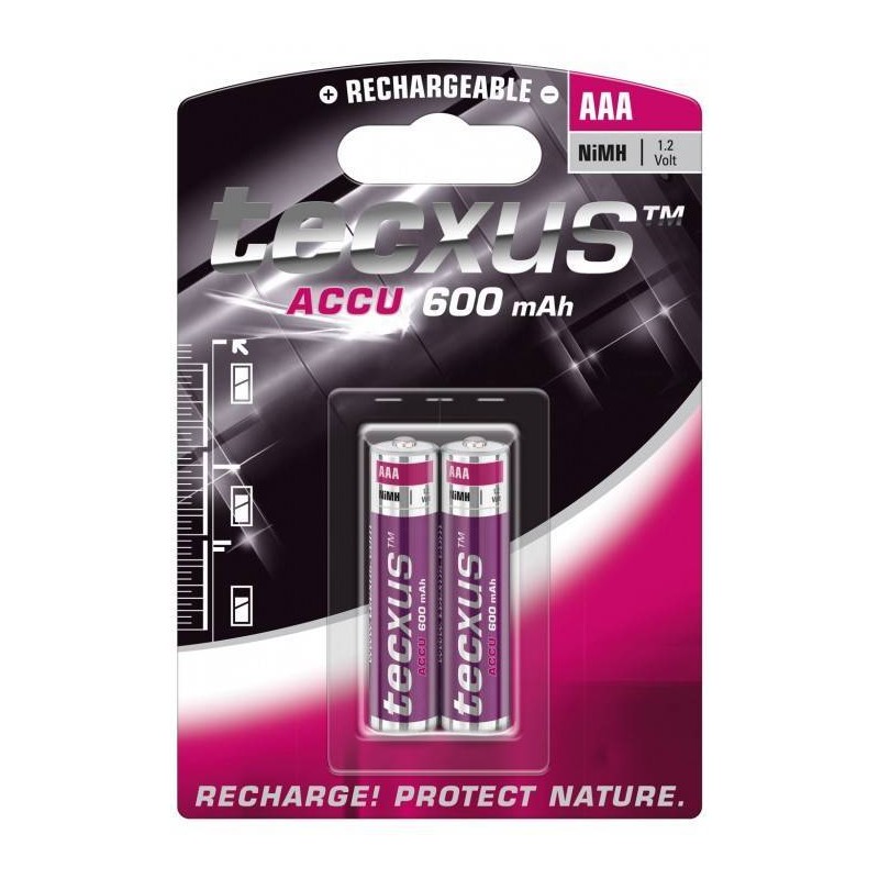 PACK 2u/ PILA HR03 RECARGABLE AAA R600mA