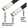 CABLE BNC M-M RG11 20M 75Ohm NEGRO