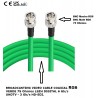 CABLE BNC M-M RG6 30M 75Ohm VERDE 3G/6G