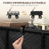 CARRO DE CARGA HASTA 300Kg NEGRO