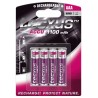 PACK 4U/ PILA HR3 RECARGABLE AAA R1100mA