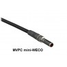 CABLE miniWECO MIDSIZE 12G UHD 1M NEGRO