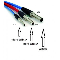 CABLE miniWECO MIDSIZE 12G UHD 1M NEGRO