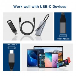 CABLE USB C M-H 2M PLATA V3.1 Gen-2 4k