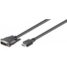 CABLE HDMI M-DVI-D 18+1 M 5MTS ORO