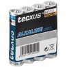 PACK 4U/ PILA LR03 ALKALINA AAA TECXUS