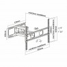 SOPORTE TV DE 37" a 70" NEGRO EXTRAIBLE