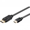 CABLE DISPLAYPORT M-HDMI MACHO 2M V.1.2
