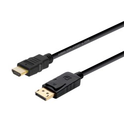 CABLE DISPLAYPORT M-HDMI MACHO 2M V.1.2