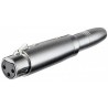 ADAPTADOR XLR3 H-JACK 6,3 H ST