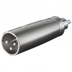 ADAPTADOR XLR3 MACHO-RCA MACHO