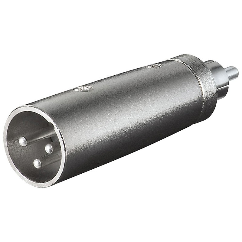 ADAPTADOR XLR3 MACHO-RCA MACHO