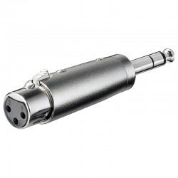ADAPTADOR XLR3 H-JACK 6,3 M ST