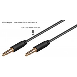 CABLE MINIJACK ST M-M 1M...
