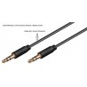 CABLE MINIJACK ST M-M 1M NEGRO SLIM