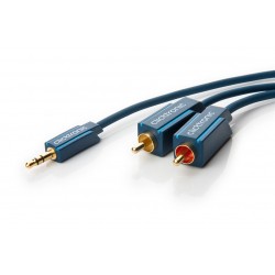 CABLE MINIJACK M-2xRCA M 20M CLICKTRONIC
