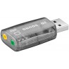 ADAPTADOR USB 2.0-2xMINIJACK 3,5mm