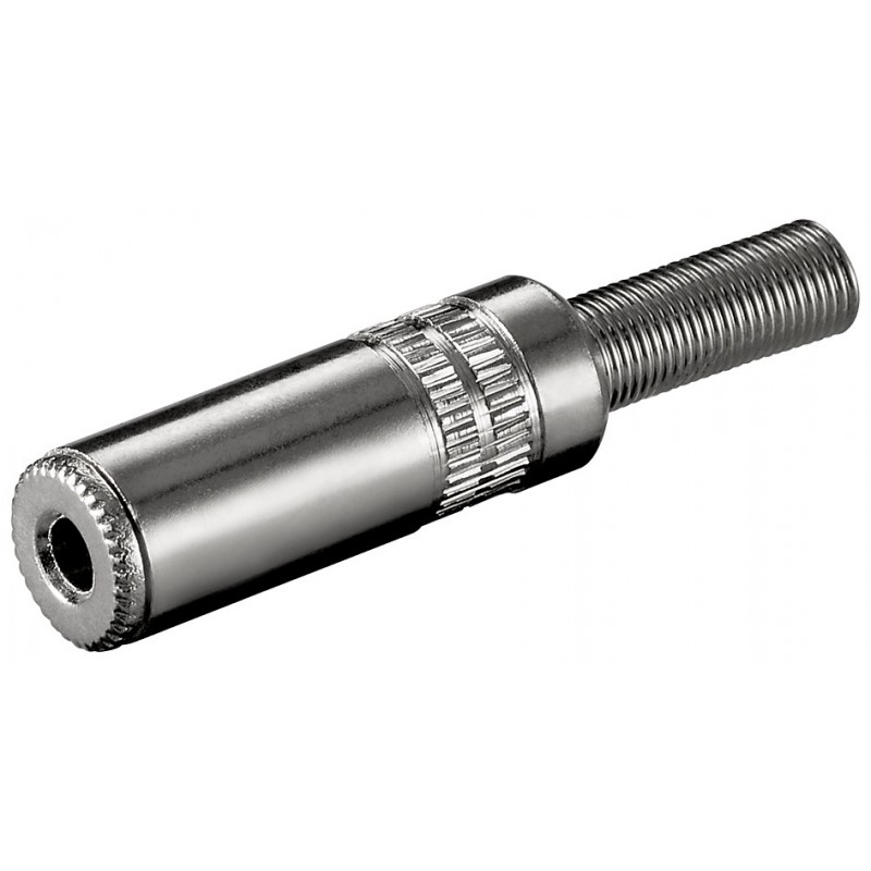 CONECTOR MINIJACK H 3,5mm ST NIKEL