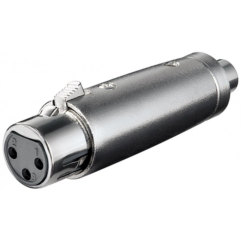 ADAPTADOR XLR3 HEMBRA-RCA HEMBRA