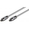 CABLE AUDIO TOSLINK M-M 10MTS GRIS HQ