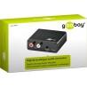 CONVERTIDOR AUDIO TOSLINK a MINIJACK-RCA