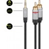 CABLE MINIJACK M-2xRCA M 3M REDONDO HQ G