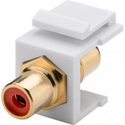ADAPTADOR RCA KEYSTONE H-H  ROJO