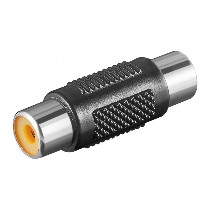 ADAPTADOR RCA HEMBRA-HEMBRA NEGRO