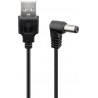 CABLE USB A MACHO-JACK DC 5,5X2,5mm 1,5M