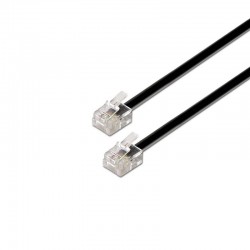 CABLE TELEFONICO RJ11 6/4 M-M 2M NEGRO