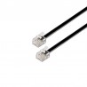 CABLE TELEFONICO RJ11 6/4 M-M 2M NEGRO