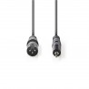 CABLE MINIJACK ST M-XLR3 M 1,5M GRIS OSC