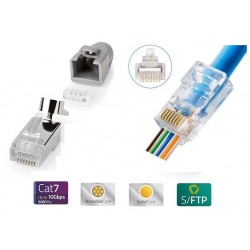CONECTOR EZ-RJ45 MACHO FTP CAT6/6A/7