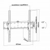 SOPORTE TV DE 32" a 55" NEGRO BASCULANTE